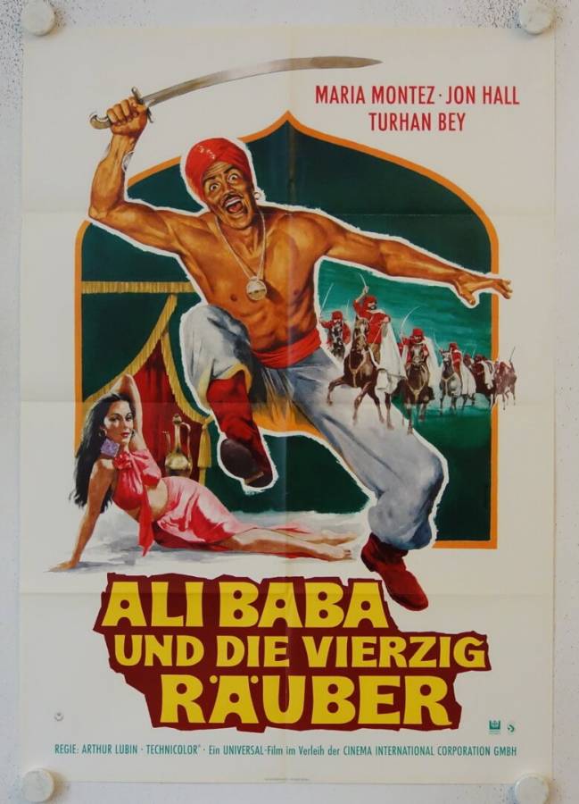 Ali Baba and the Forty Thieves re-release german movie poster
